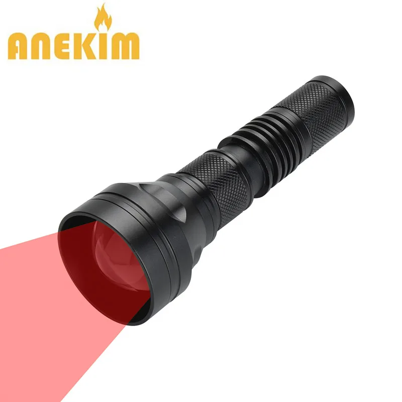 ANEKIM UC50R Тактический зум Охота фонарик XPE2 красный свет фонарик 400 ярдов - Испускаемый цвет: UC50R Red light