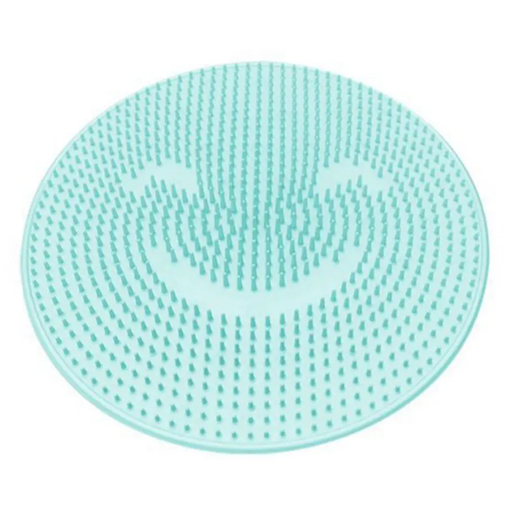 Lazy Bath Massage Pad Silicone Suction Cup Slippers Bath Foot Brush Dead Skin Remover Bathroom Shower Mat Non-slip Mat - Цвет: Белый