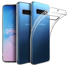 Прозрачный мягкий ТПУ чехол для samsung Galaxy S10 Plus S10e силиконовый чехол для samsung Galaxy Note 10 Plus S10 5G Прозрачный чехол