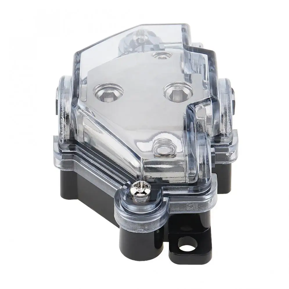 12V 60A 1 In 3 Ways Copper Plated Car Stereo Audio Power Fuse Holder for Car Boat and Other Vehicles Audio New