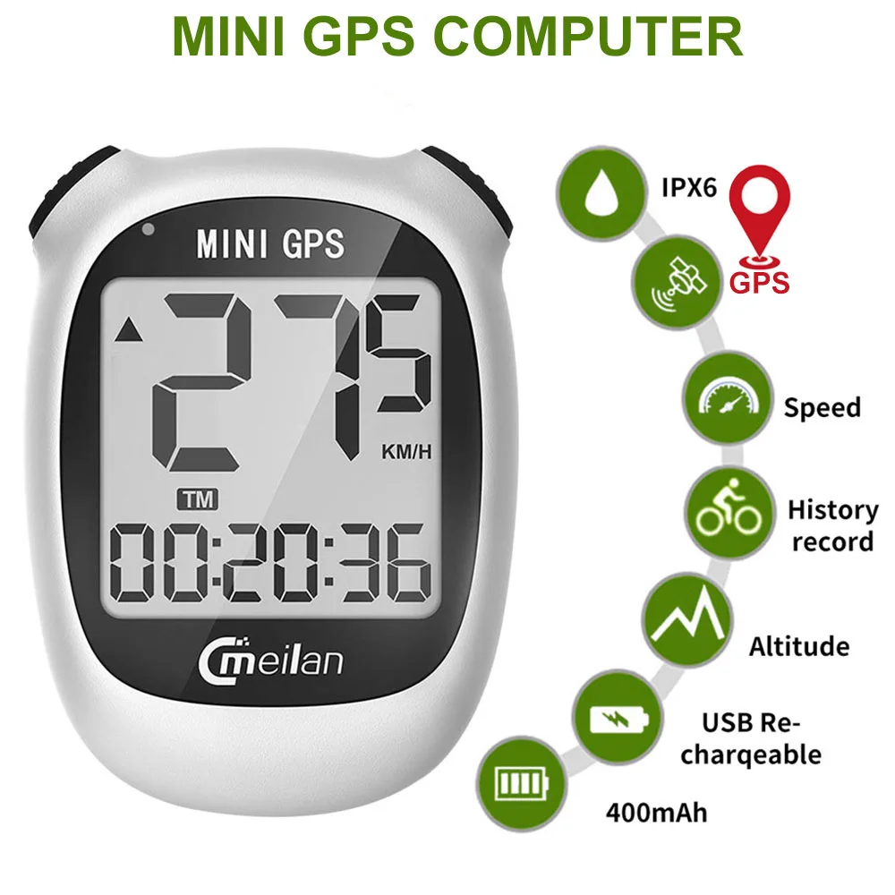 Pаспродажа Новейший мини GPS велосипедный компьютер беспроводной Велосипедный компьютер велосипедный спидометр и Одометр Водонепроницаемый компьюте...