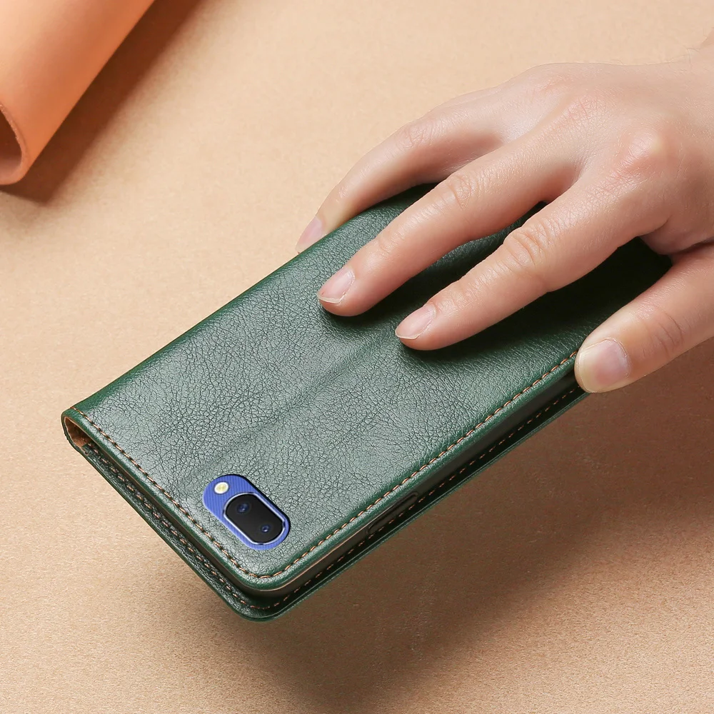 Магнитный чехол для OPPO A5 кожаный чехол-накладка из ТПУ A3S R15 Neo откидной