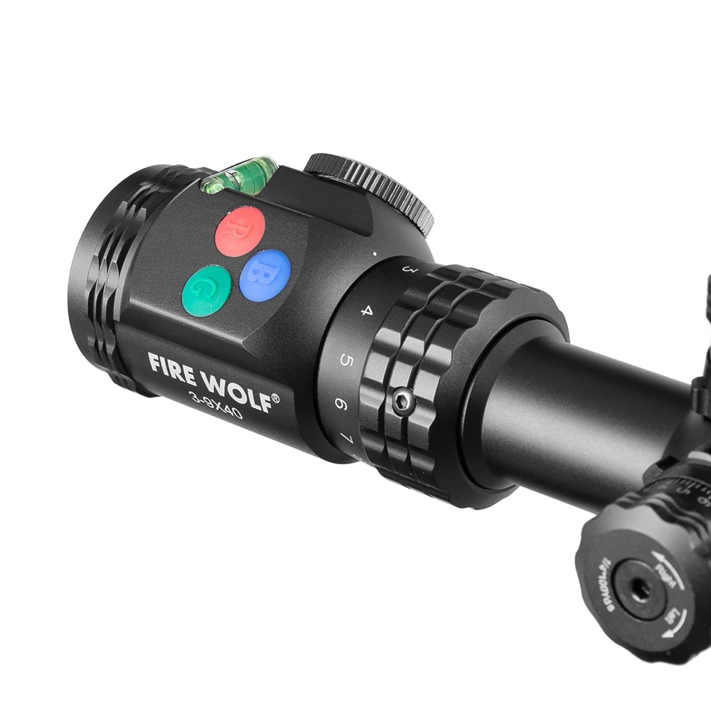 Тактический оптический прицел 3 9X40 с RGB кнопкой перекрестной точкой подсветкой