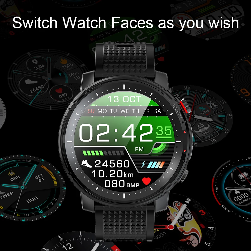 TIMEWOLF Smart Watch Men IP68 Waterproof Sport Smartwatch Android Reloj Inteligente 2020 Smart Watch For Men Women Huawei Xiaomi