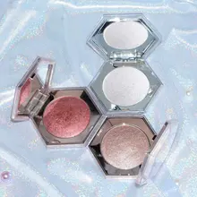Алмазная Шестигранная блестящая пудра высокий светильник пудра для лица натуральный макияж осветляет косметическую пудру шелковистая нежная кожа