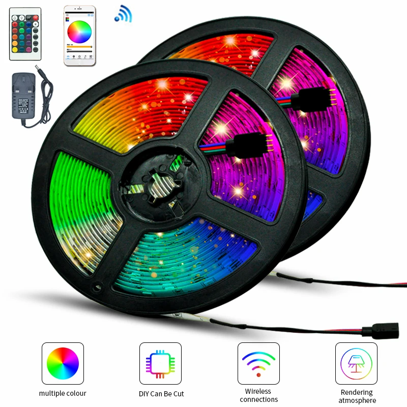Светодиодная водонепроницаемая гибкая лента RGB 2835 с Bluetooth|Светодиодные ленты| |