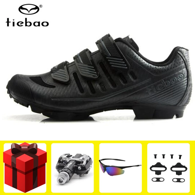 

Tiebao Cycling Shoes Men sneakers Sapatilha Ciclismo Mtb Breathable Mountain Bike Self-locking SPD Pedals Bicycle riding Shoes