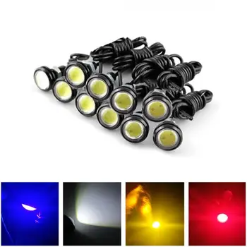 

10pcs 12V 24V 23MM LED Eagle Eye Light Car Fog DRL Daytime Reverse Parking Signal Yellow Amber Blue White Red