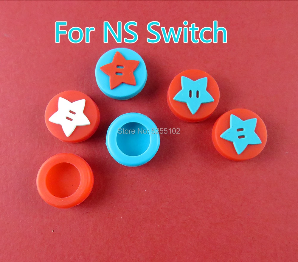 

500pcs Replacement Thumb Stick Grips Cap Thumbstick Joystick Cover For Nintend Switch NS Controller Pokemon Poke ball Plus