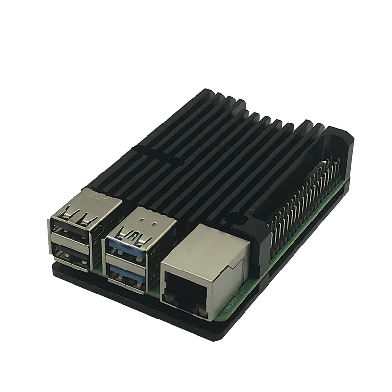 Для Raspberry Pi 4 b-типа алюминиевый корпус металлический корпус алюминиевый сплав шасси Алюминиевый безвентиляторный охлаждающий жилет