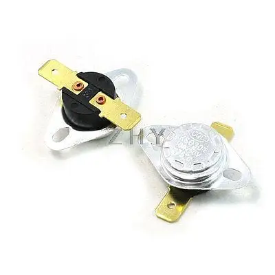 

10A AC 250V Volt 2 Flat Pin Soldered 175C NC. Thermal Plastic Thermostat 2PCS
