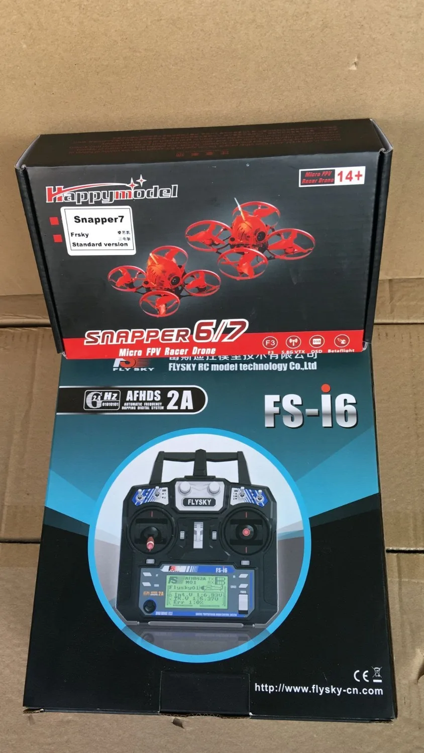 

Hot Snapper7 three battery RTF Brushless 4-Axis Aircraft Micro 75mm FPV Drone 700TVL Camera with FS-i6 Transmitter Controller