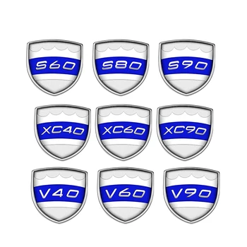 Dla Volvo naklejki 3D metalowa naklejka dla Volvo XC60 XC90 T5 T6 B5 B6 AWD D2 D5 samochodów Volvo naklejka na bagażnik boczny błotnik naklejki tanie i dobre opinie Cała powierzchnia CN (pochodzenie) Do naklejania cartoon Kreatywne naklejki W opakowaniu Car Trunk Sticker for Volvo Car Stickers