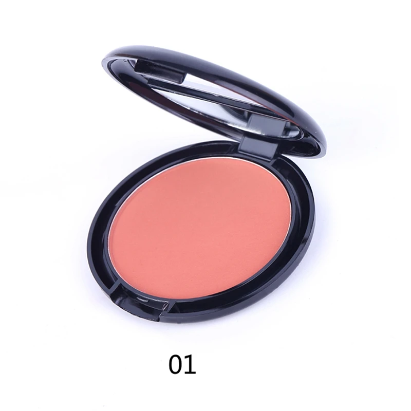 1 Модные румяна, пудра, макияж для лица, палитра румян, косметические натуральные румяна, палитра пудры, персиковые румяна - Цвет: 1