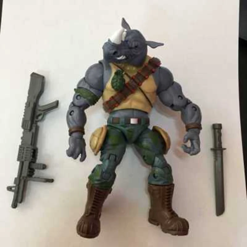 NinjaTurtles rocksteady Фигурка Игрушка Кукла Brinquedos фигурка модель подарок(без шляпы