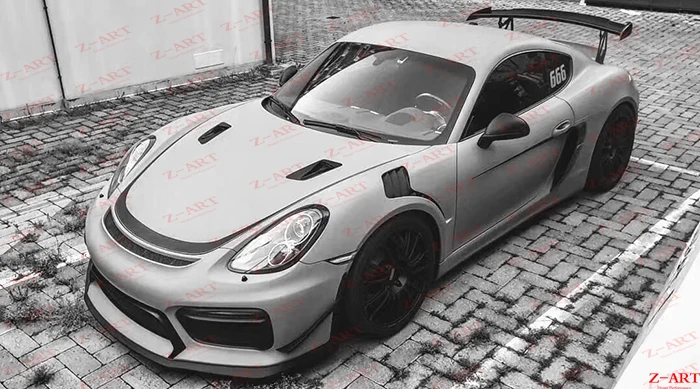 2012- Z-ART для Porsche Boxster GT2 RS переднее крыло 981 углеродное волокно жалюзи крыло для Porsche Cayman GT2 RS переднее крыло