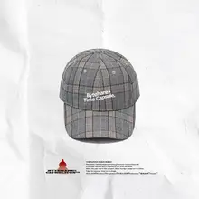 ByteHare Play Bureau's ретро Кантри Стиль материал плед Мужская бейсболка Пряжка Отрегулируйте пару кепок