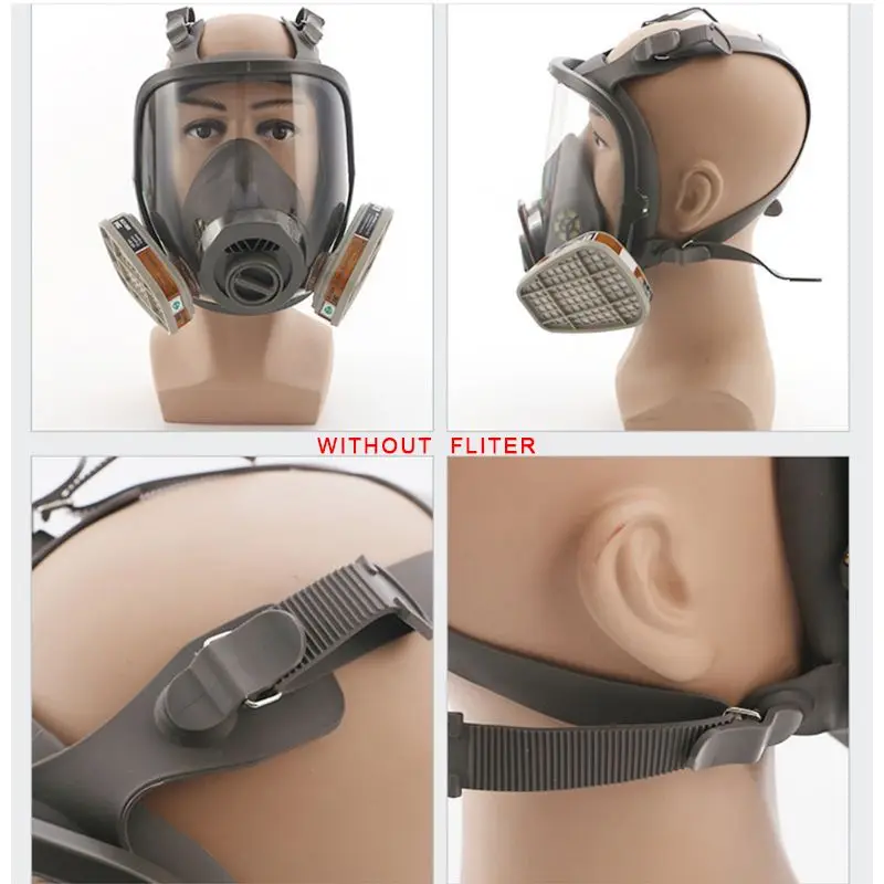 Полный Facemask респираторный набор лицевая маска защита спрей живопись большая маска Защита для химии распыления D08B