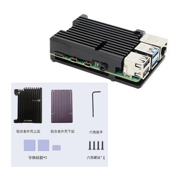 

For Raspberry Pi 4B Protect Box Case Cover Fast Heat Dissipation w/ Cooling Fan