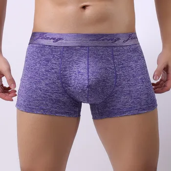 

Sexy Solid Color Men's Underwear Boxer Soft Underpants Knickers Shorts Sexy Underwear Roupa Interior Masculina