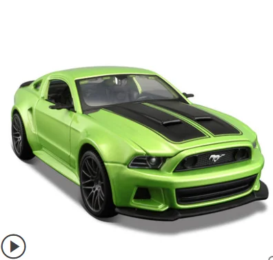 Модель автомобиля Maisto 1/24 Ford Mustang GT - Цвет: Зеленый