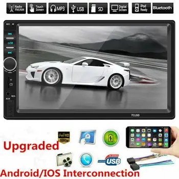 

7inch 7018B DIN Auto Car MP5 MP3 Player Bluetooth Touch USB FM Stereo Radio