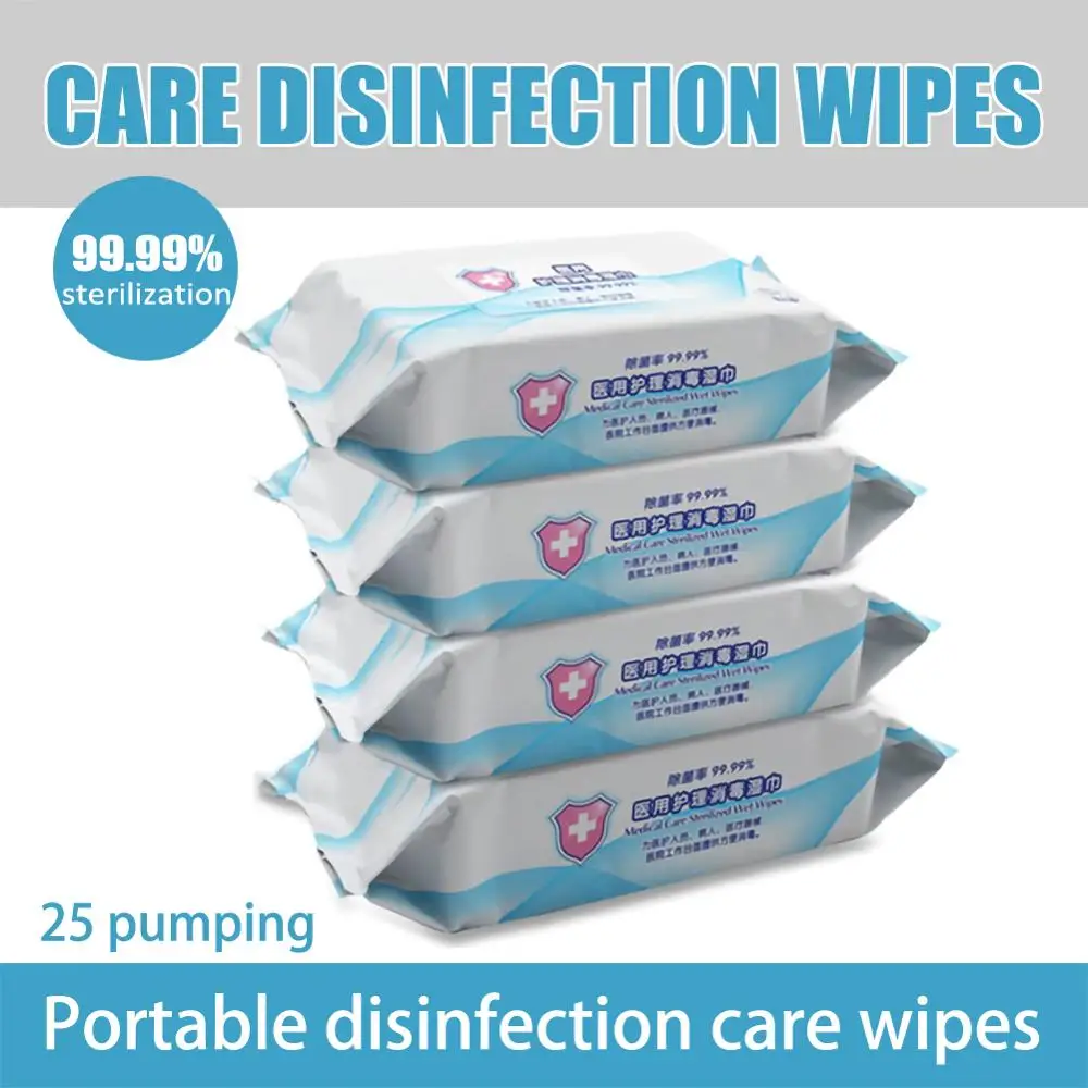 

25 Pumping/Bag Disinfecting Wipes Disposable Hand Wipes Skin Toys Cleaning Bacteria Disinfection Wipes Alcohol Cotton Pieces