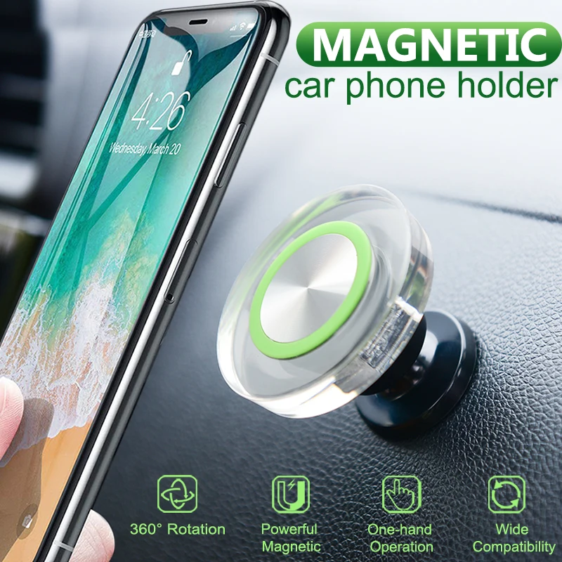 Универсальный магнитный автомобильный держатель телефона для iPhone/Xiaomi gps держатель приборной панели телефона Подставка вентиляционное отверстие зажимной штатив кронштейн магнитный держатель