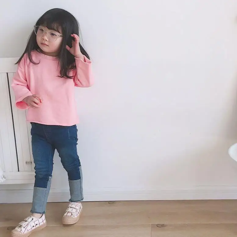 New Arrival Girls T Shirt Long Sleeve Autumn Kids Top Tees 2-7 years