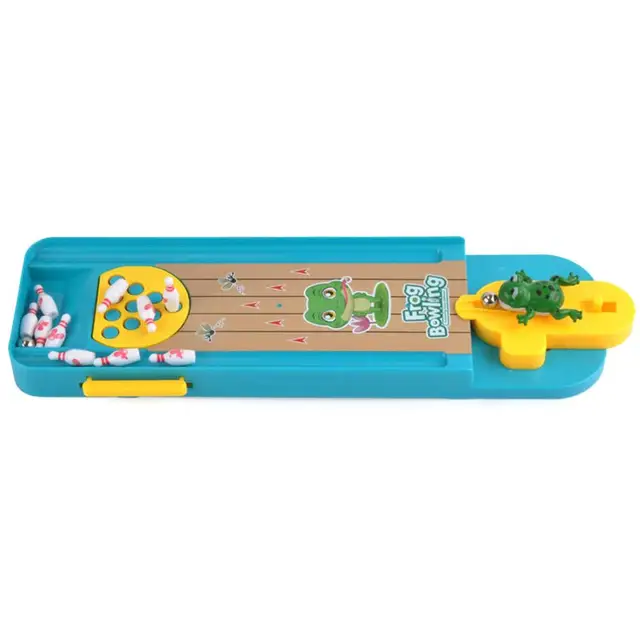 Mini Desktop Frog Bowling Game Intellectual Development Parent-child Interactive Bowling Game Educational Toy for Children 5