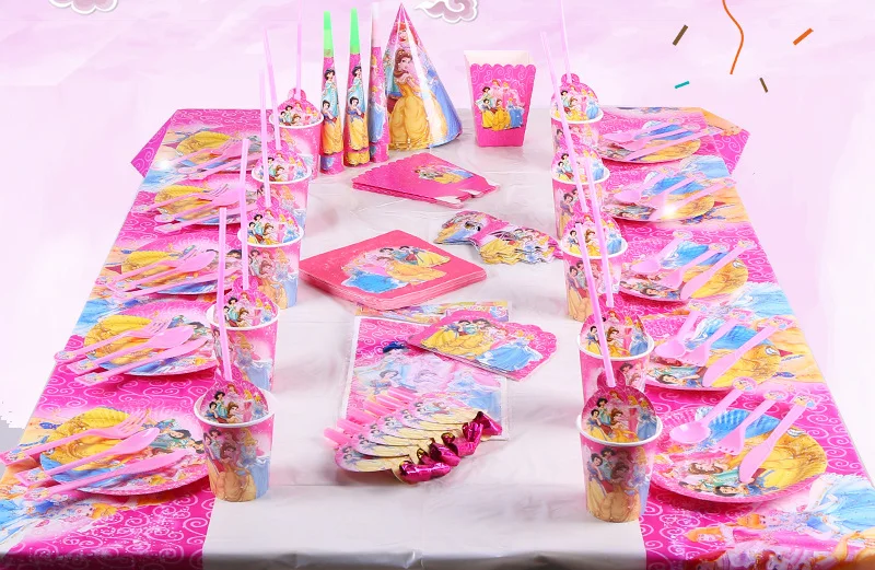Disney Party Supplies Disney Princess Children Birthday Decoration