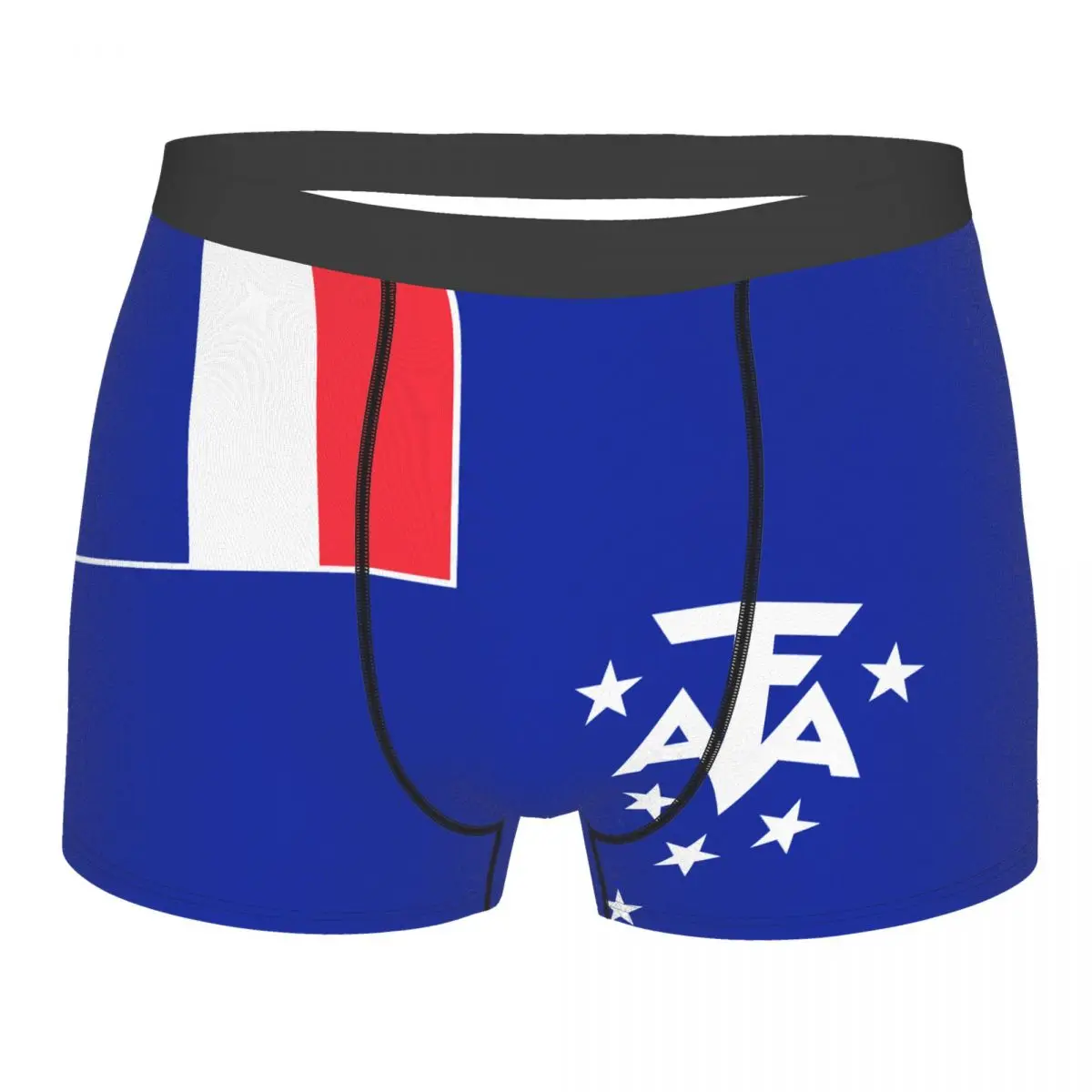 

Flag Of The French Southern And Antarctic Lands Men's Boxer Briefs Flags of the regions of France Novelty elastic pants for men