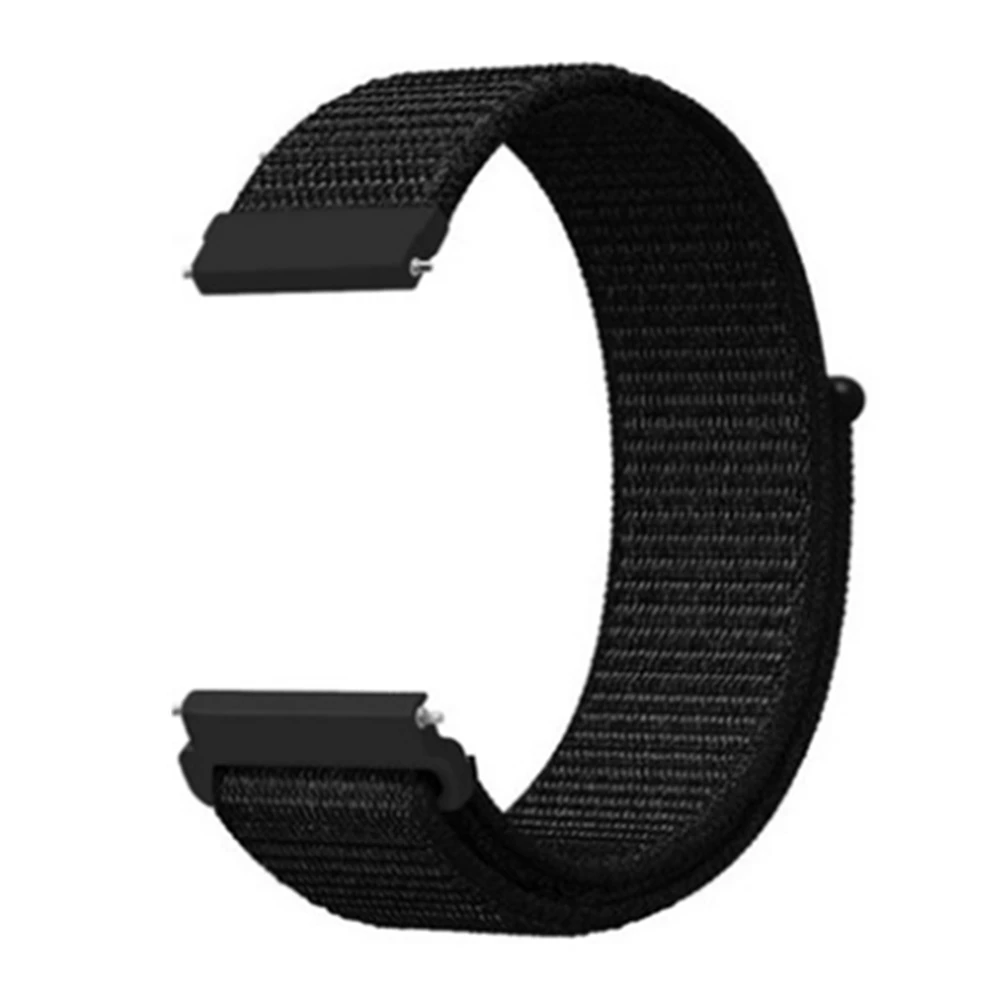 dark black Для samsung galaxy watch active 2 40 мм 44 мм полосы 20 мм 22 мм нейлоновый ремешок для galaxy watch 46 мм/gear S3 Frontier/классический браслет - Цвет ремешка: dark black