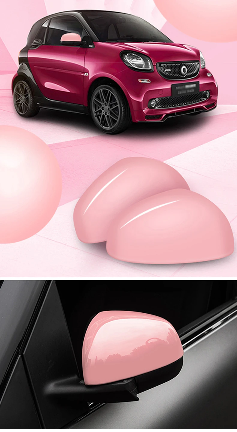 Защитная крышка для автомобильного Зеркала для Smart fortwo forfour 453, декоративная наклейка на внешнее зеркало, аксессуары для стайлинга автомобилей