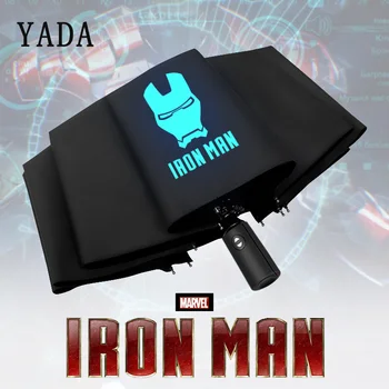 

YADA Cartoon Anime Fully Automatic Umbrellas Sunny Rain Night Fluorescence Umbrella For Women Windproof Folding Umbrellas YS873