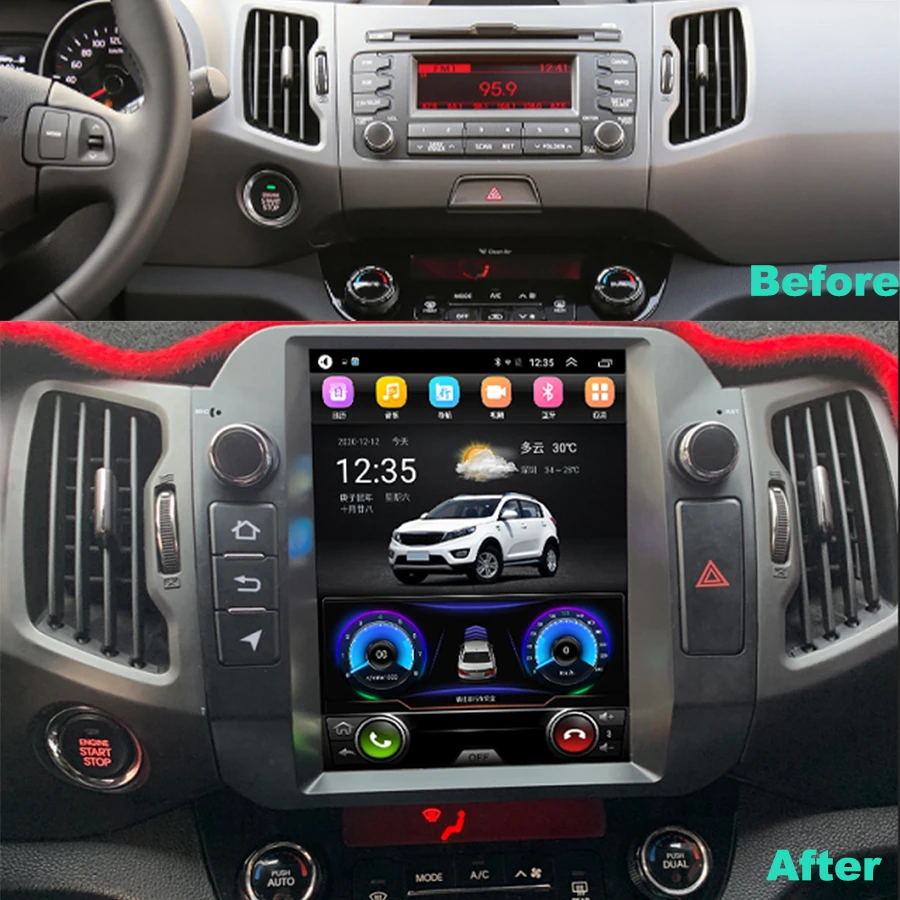 For Kia Sportage R 2014 2013 2012 2010 Car Radio Android 11 Stereo GPS