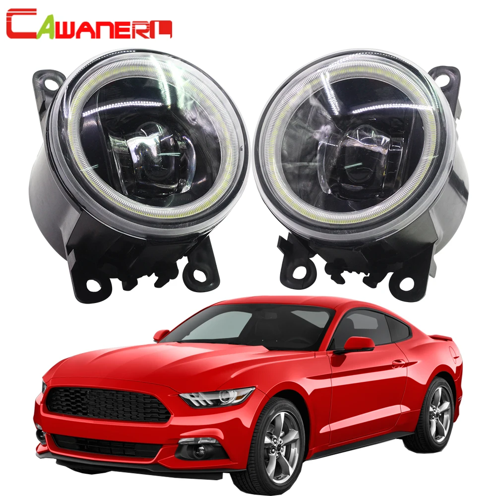 FORD MUSTANG GT FM 2015-2017 POWERFUL DRL ANGEL EYE HALO RING LED FOG LIGHTS
