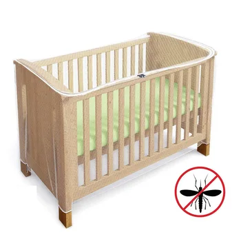 

Mesh Cover Foldable Home Baby Cot Flies Summer Travel Portable Polyester Bedding Elastic Band Insect Crib Mosquito Net