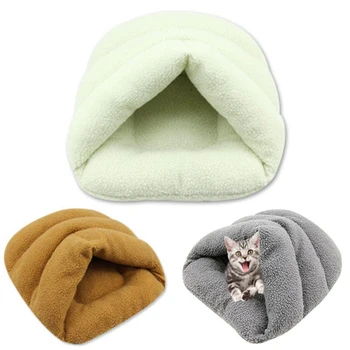 

Cat Nest Slippers Shape Warm Kitten Cave Bed Small Pets Sleeping Sofa Mat Puppy Kennel Soft Cozy Indoor Cushion Cats House