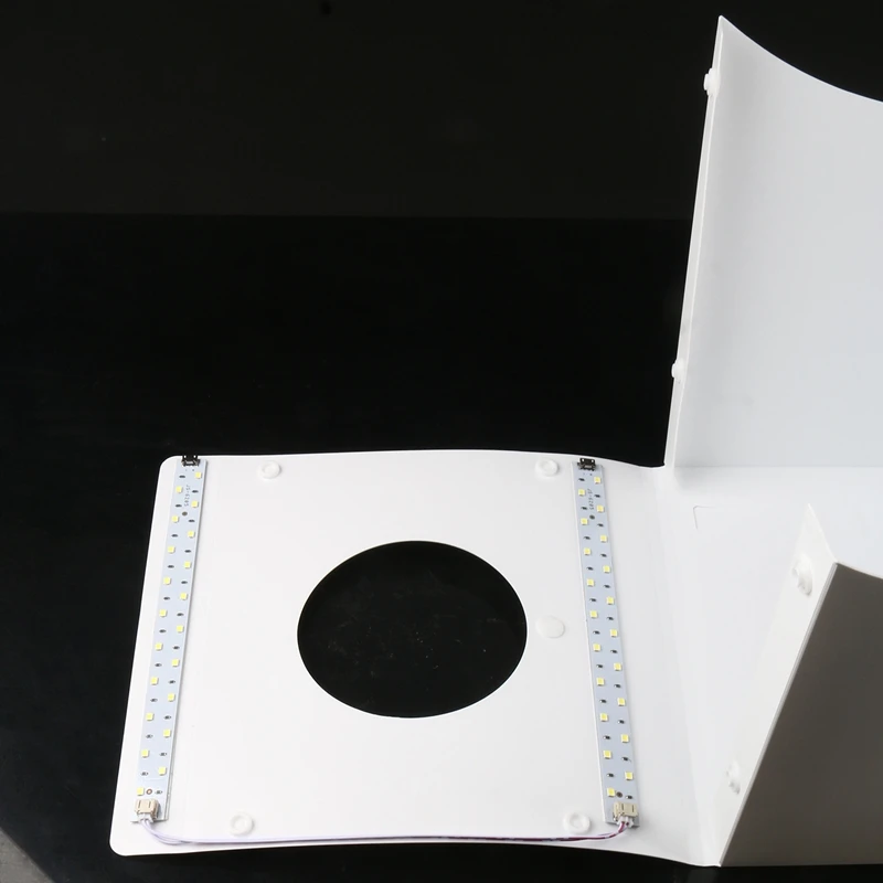 FFYY-Mini Photo Studio Box, 8,9X9X9,5 дюймов портативный светильник для фотосъемки, набор палаток, белый складной светильник ing софтбокс с 40 Led L