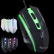 Новая мышь USB кабель Проводная игровая оптическая ПК офисная геймерская мышь для компьютера RGB светодиодный светильник цвета Эргономичная мышь для ноутбука игра Mause