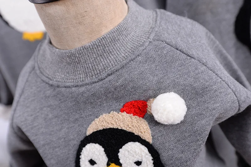 Семья одежда Рождественский свитер "Пингвин" рубашка одежда год подходящая друг к другу одежда Отец для мамы, сына, дочери мама меня зимней одежды для детей