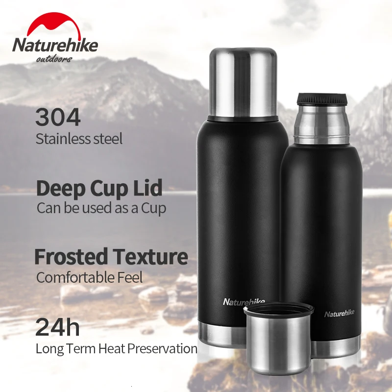 Naturehike, на открытом воздухе, 5 стенок, 304 нержавеющая сталь, 24 часа, вакуумные чашки-фляги, кофе, чай, молоко, кружка для путешествий, термо-бутылка, подарки, Термокружка