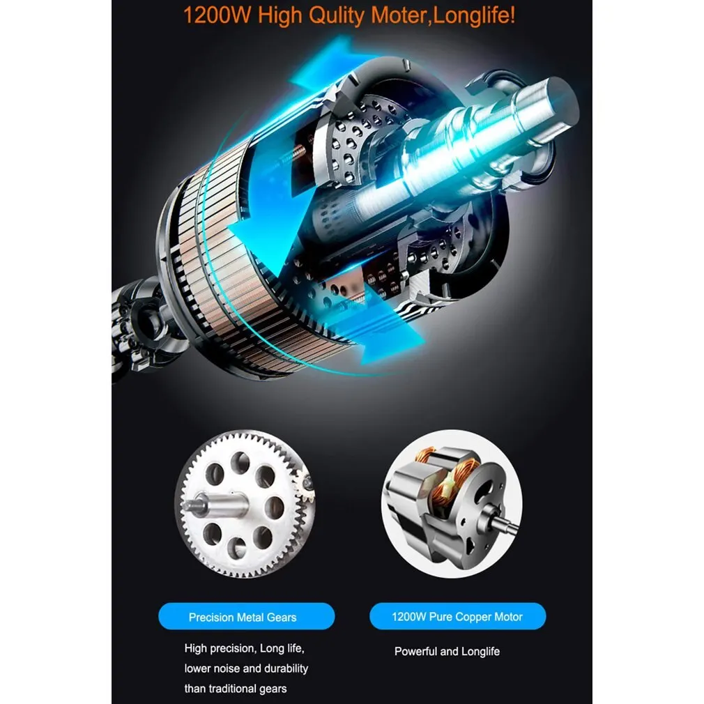 Kitchen Food Stand Mixer 1500W 4L Stainless Steel Bowl 6-speed Cream Egg Whisk Blender Cake Dough Bread Mixer Maker Machine