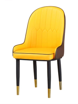 

Light luxury dining chair post modern Hong Kong style net red same sales office project single cafe tea shop casual negotiation