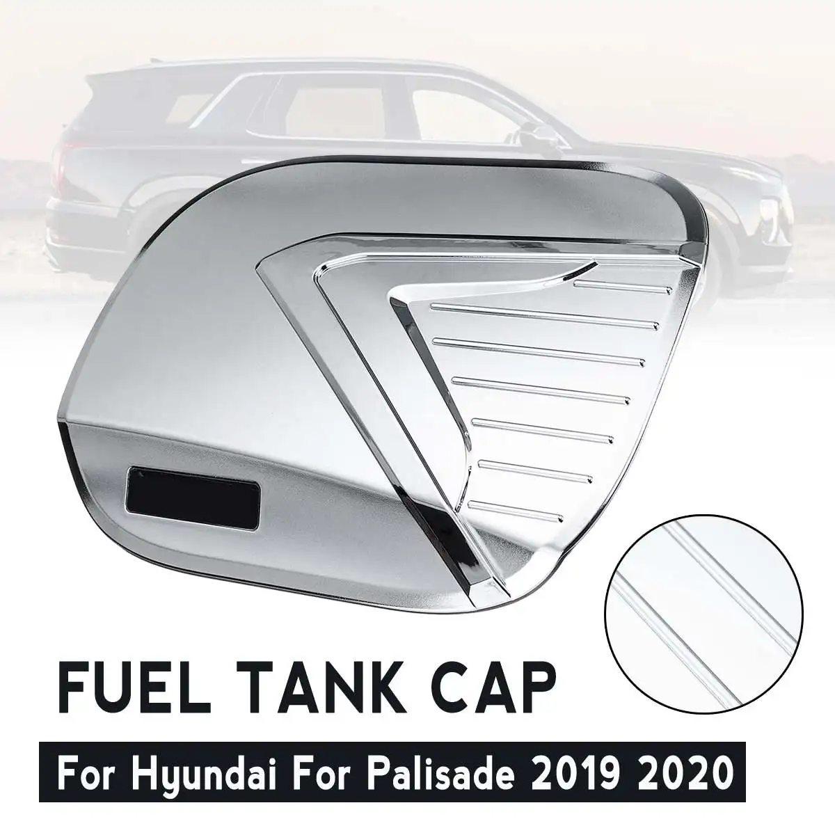 ABS Авто масляный топливный бак крышка бензобака отделка серебро для hyundai для Palisade