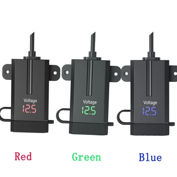 

4.2A / 5V Waterproof Motorcycle USB Charger with Voltmeter and ON/Off Switch Quick Charge for Smart Phone