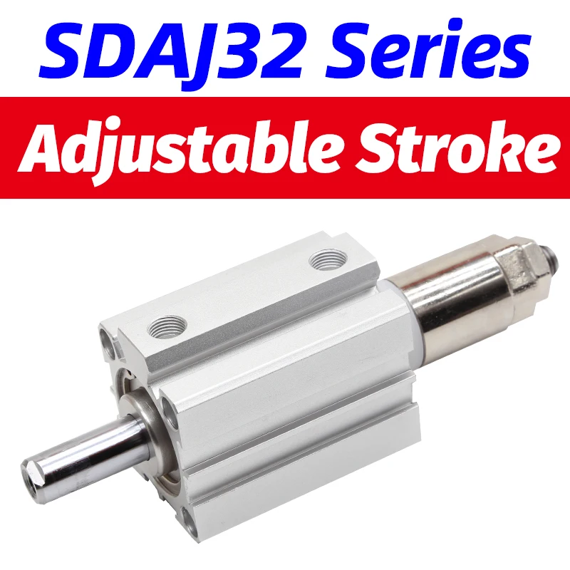 NEW 1pc SDAJ63X40-30 Adjustable Stroke Pneumatic Air Cylinder Type SDAJ 