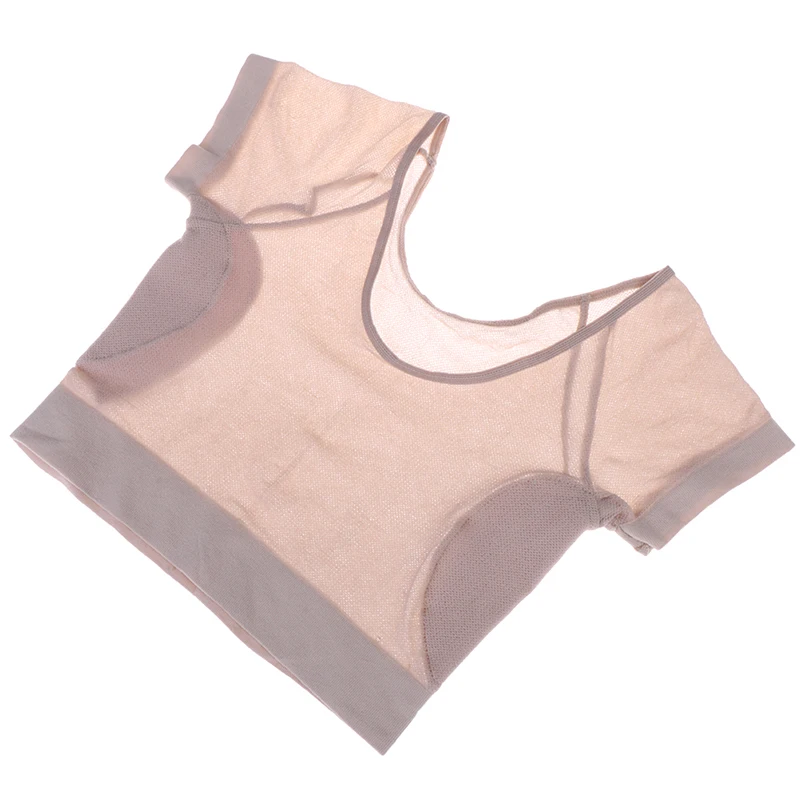 1PC Women T-shirt Shape Sweat Pads Reusable Washable Underarm Armpit Sweat Pads  Absorbent Deodorant Pad