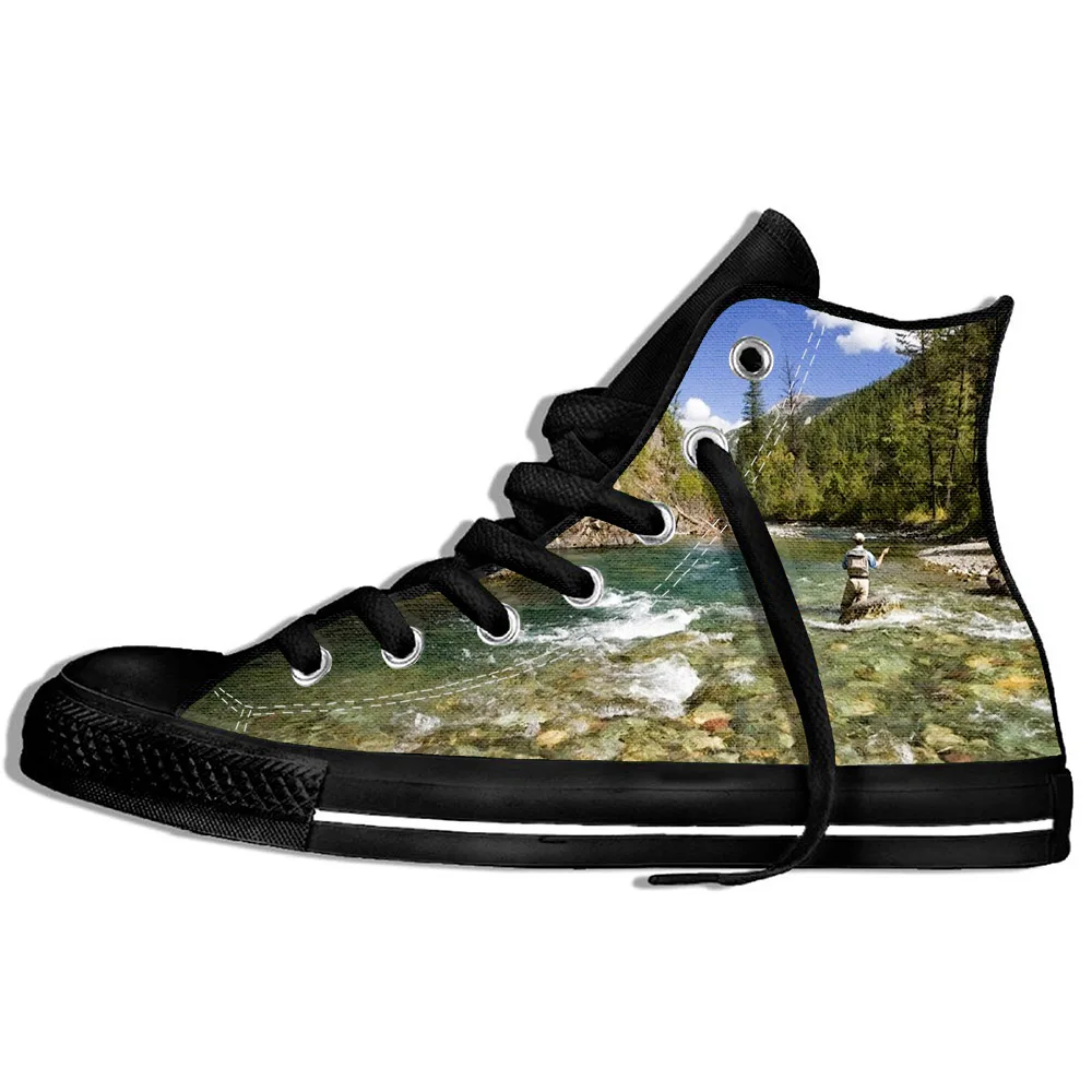 

2019 New Men/Women Leisure 3d Printing Sneakers Funny Fish Printed Men And Women Hip Hop Harajuku Lightweight Canvas Shoes